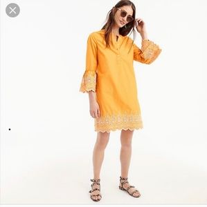 SALE!!! J.CREW Eyelet Bell sleeves Dress